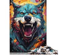 1000 Pieces Colorful Exotic Dog Puzzles Jigsaw Adults Difficulty Puzzles Jigsaw Educational Games Toy Family Decoration 1000pcs (75x50cm)