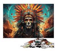 1000 Pieces Colorful Indians Puzzle for Adults Decoration Puzzle Toys Good Gift for And Teenager Age 14 And Up 1000pcs(75x50cm)