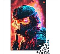 1000 Pieces Colorful Military Jigsaw Puzzle, Creative Rectangular Paper Jigsaw Puzzles for Adults, Large Puzzles for Family Educational Game 1000pcs (38x26cm)