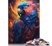 1000 Pieces Colorful Parrot with Colorful Feathers Jigsaw Puzzles Difficulty Jigsaw Puzzles Education Games Toys 1000pcs (75x50cm)