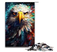 1000 Pieces Colorful Psychedelic Animal Eagle Adult Jigsaw Puzzles Family Fun Jigsaws Family Game Stress Reliever Difficult Challenge Puzzle 1000 PCS(75x50cm)