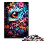 1000 Pieces Colorful Psychedelic Galaxy Phoenix Eye Puzzles for Adults Wooden Jigsaw Family Games 1000 PCS(75x50cm)