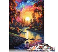 1000 Pieces Colorful Psychedelic of A Californias Sacramento Puzzles Jigsaw Difficulty Puzzle Jigsaw Educational Games Toy 1000pcs (75x50cm)