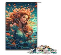 1000 Pieces Colorful Psychedelic Sea God Puzzle Game Jigsaw Puzzle for Adults Suitable for Couples for And Teenager Age 14 Years Up 1000 PCS(38x26cm)
