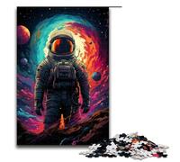 1000 Pieces Colorful Psychedelics for Galactic Astronauts Puzzles for Adults Impossible Puzzle Stress Reliever for And Teenager Age 14 And Up 1000 PCS(75x50cm)