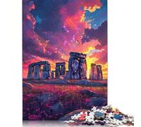 1000 Pieces Colorful Stonehenge Jigsaw Puzzles Difficulty Jigsaw Puzzles Education Games Toys 1000pcs (75x50cm)