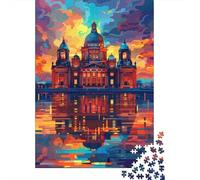 1000 Pieces Colorful Taj Mahal Jigsaw Puzzles Adults Difficulty Jigsaw Puzzles Education Toys Games 1000pcs (75x50cm)