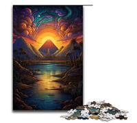 1000 Pieces Colors of The Nile Puzzle Game Jigsaw Puzzle for Adults Suitable for Couples for And Teenager Age 14 Years Up 1000 PCS(75x50cm)