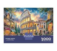1000 Pieces Colosseum Sunset Jigsaw Puzzles Great Gift Beautiful Decoration Broken Classical Architecture Puzzle Educational Games for Men And Women 38x26cm/1000pcs