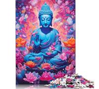 1000 Pieces Colourful Graffiti Buddha Puzzles Jigsaw Adults Difficulty Jigsaw Puzzle Relaxing Games Toy 1000pcs (75x50cm)
