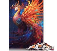 1000 Pieces Colourful Phoenix Bird Puzzle for Adults Paper Puzzles Jigsaw Puzzles for Adults Educational Game Challenge Toy 1000pcs (75x50cm)