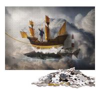 1000 Pieces Come Sail Away Creative Square Jigsaw Puzzles for Adults & Paper Puzzles Challenging Game 38x26cm/1000pcs