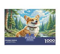 1000 Pieces Corgi Jigsaw Puzzles for Adults Educational Games Jigsaw Puzzle Home Decoration for Adults And Kids Age 12 Years Up 38x26cm/1000pcs