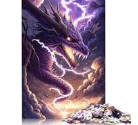 1000 Pieces Cosmic Fantasy Dragon Jigsaw Puzzle Adults Difficulty Puzzles Educational Toy Games Family Decoration 1000pcs (75x50cm)
