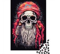 1000 Pieces Cosmic Groove Skull Square Jigsaw Puzzles for Adults And Wooden Puzzles Children Puzzles 1000pcs (75x50cm)