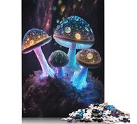 1000 Pieces Cosmic Magic Mushroom Puzzle Jigsaw Difficulty Puzzle Jigsaw Educational Game Toy (38x26cm)
