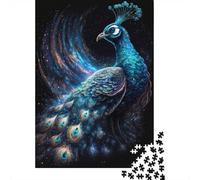 1000 Pieces Cosmic Peacock Square Jigsaw Puzzles for Adults And Wooden Puzzles 1000pcs (75x50cm)