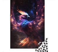 1000 Pieces Cosmic Phoenix Rising Creative Square Paper Jigsaw Puzzles for Adults Educational Game Challenge Toy 38x26cm/1000pcs