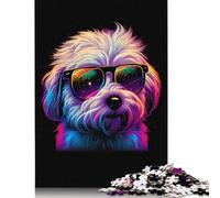 1000 Pieces Coton De Tulear Puzzles Jigsaw Adults Difficulty Puzzles Jigsaw Educational Games Toy Family Decoration 1000pcs (38x26cm)