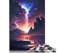1000 Pieces Couple Nebula Dream Square Jigsaw Puzzles, for Adults And Paper Puzzles Adults Puzzles 1000pcs (75x50cm)