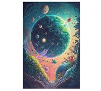 1000 Pieces Crazy Space Landscape Puzzles for Adults Teens Toys for Children Wooden Puzzle Home Decoration 78×53cm