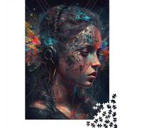 1000 Pieces Creative Jigsaw Puzzles Bright Goddess Jigsaw Puzzles Rectangular Puzzle Educational Toy Gift for Adults 1000pcs (75x50cm)