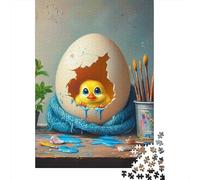 1000 Pieces Creative Jigsaw Puzzles Cute Chick Jigsaw Rectangular Puzzle Toy for Adults 1000pcs (75x50cm)