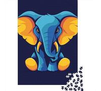 1000 Pieces Creative Jigsaw Puzzles Elephant Jigsaw Puzzles Rectangular Puzzle Educational Toy for Adults 1000pcs (38x26cm)