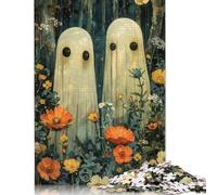 1000 Pieces Creative Jigsaw Puzzles Halloween Floral Night Jigsaw Rectangular Puzzle Toy for Adults 1000pcs (75x50cm)
