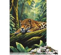 1000 Pieces Creative Jigsaw Puzzles Jaguar in The Jungle Jigsaw Puzzles Rectangular Puzzle Educational Toy for Adults 1000pcs (75x50cm)