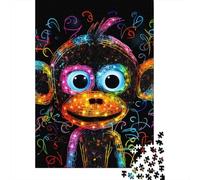 1000 Pieces Creative Jigsaw Puzzles Monkey Jigsaw Puzzles Rectangular Puzzle Educational Toy for Adults 1000pcs (38x26cm)
