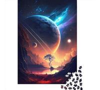 1000 Pieces Creative Jigsaw Puzzles Starlit_Horizon_Landscape Jigsaw Puzzles Rectangular Puzzle Educational Toy for Adults 1000pcs (38x26cm)
