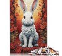 1000 Pieces 'Curious Rabbit Jigsaw Puzzle Puzzle for Adults And Teenager For Family Fun & Game Night 1000pcs (75x50cm)
