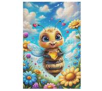1000 Pieces Cute Bee Puzzles for Adults Teens Toys for Children Wooden Puzzle Home Decoration 78×53cm