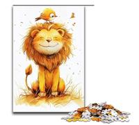 1000 Pieces Cute Cartoon Lion Adult Jigsaw Puzzles Family Fun Jigsaws Family Game Stress Reliever Difficult Challenge Puzzle 1000 PCS(75x50cm)