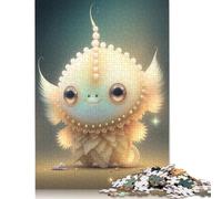 1000 Pieces Cute Monsters Jigsaw Puzzles for Adults Wooden Puzzle Educational Game for Adult Teenagers 1000pcs (75x50cm)