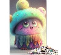 1000 Pieces Cute Monsters Jigsaw Puzzles for Adults Wooden Puzzles for Adults Teenager Man Woman Gift 1000pcs (75x50cm)