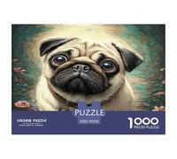 1000 Pieces Cute Pet Dog Jigsaw Puzzles for Adults Educational Games Jigsaw Puzzle Home Decoration for The Whole for Women, Gifts for Men 70x50cm/1000pcs