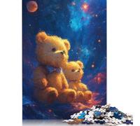 1000 Pieces Cute Teddy Bear for Adults Difficult Jigsaw Puzzles for Adults Family Fun Jigsaws Puzzles 1000pcs (75x50cm)