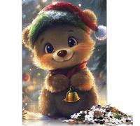 1000 Pieces Cute Teddy Bear for Adults Difficult Jigsaw Wooden Puzzle for Adults Christmas Eve Gifts 1000pcs (75x50cm)