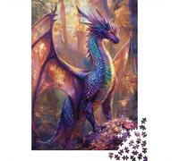 1000 Pieces Cute Toddler Dragon Jigsaw Puzzles for Adults Intellectual Game Jigsaw Puzzle Toys for Kids 1000pcs (75x50cm)