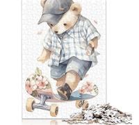 1000 Pieces Cute Watercolor Bear Paper Puzzles Paper Puzzles for Adults& Teenagers Age 12 Years Up 1000pcs (38x26cm)