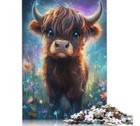 1000 Pieces Cute Yak Baby for Adults Difficult Jigsaw Puzzles for Adults Family Fun Jigsaws Puzzles 1000pcs (75x50cm)