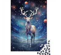 1000 Pieces Deer Jigsaw Puzzle, Creative Rectangular Paper Jigsaw Puzzles for Adults, Large Puzzles for Family Educational Game 1000pcs (38x26cm)
