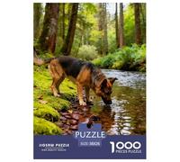 1000 Pieces Dog Jigsaw Puzzle Adults Teens Fun Relaxation Activity Cute Pet Precision Fit Gift Box 38x26cm/1000pcs