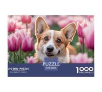 1000 Pieces Dog Jigsaw Puzzle Adults Teens Fun Relaxation Activity Cute Pet Precision Fit Gift Box 38x26cm/1000pcs