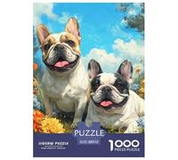 1000 Pieces Dog Jigsaw Puzzle Adults Teens Fun Relaxation Activity Cute Pet Precision Fit Gift Box 52x38cm/1000pcs