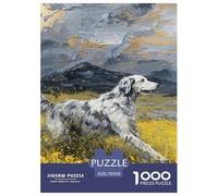 1000 Pieces Dog Jigsaw Puzzle Adults Teens Fun Relaxation Activity Cute Pet Precision Fit Gift Box 70x50cm/1000pcs