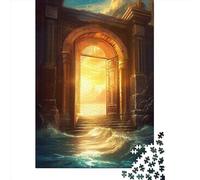 1000 Pieces Door To Another World Jigsaw Puzzles for Adults Wooden Puzzle Educational Game for Adult Teenagers 1000pcs (75x50cm)