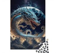 1000 Pieces Dragon6 Jigsaw Puzzles for Adults Wooden Puzzle Educational Game for Adult Teenagers 1000pcs (75x50cm)